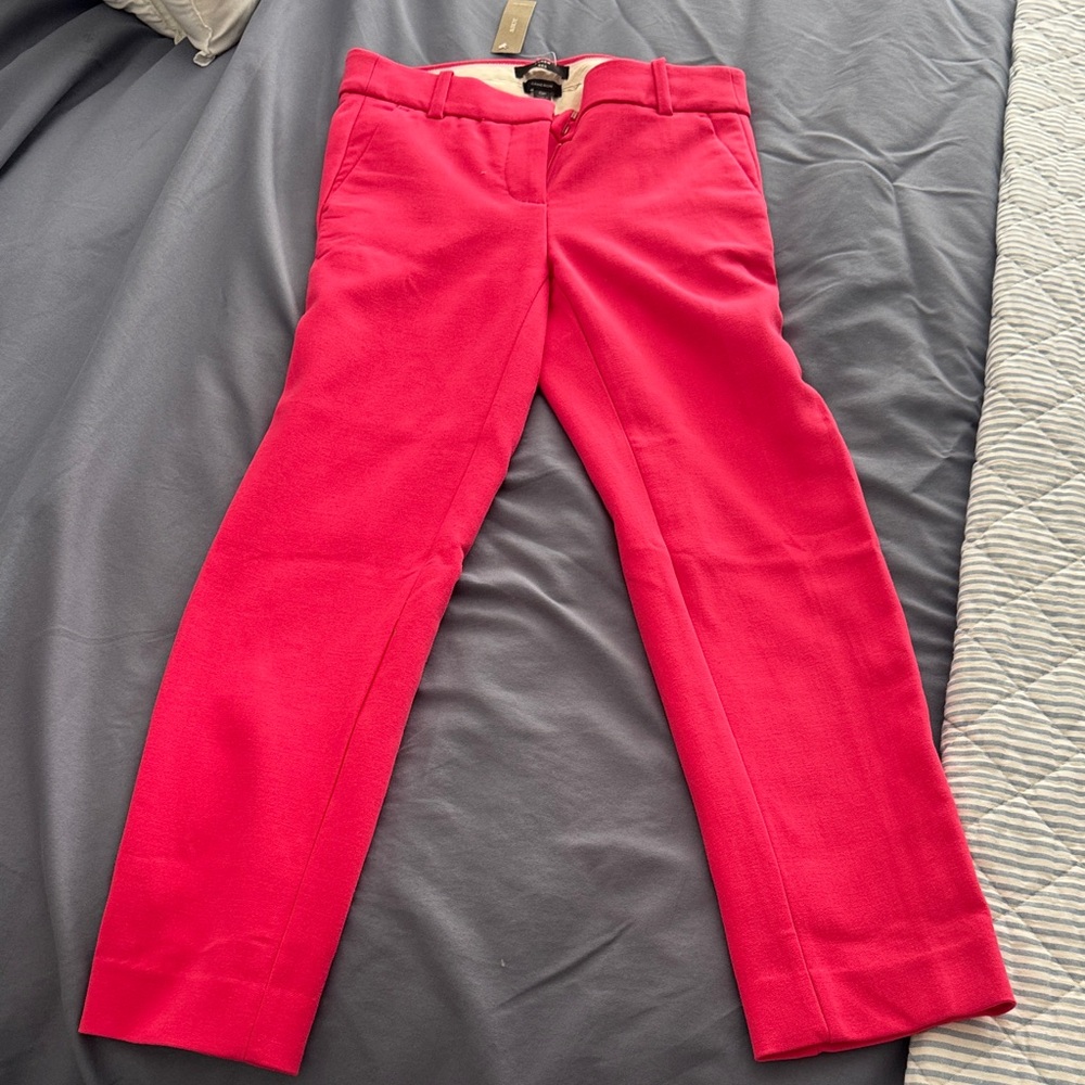 J. Crew Coral Cropped Pants
